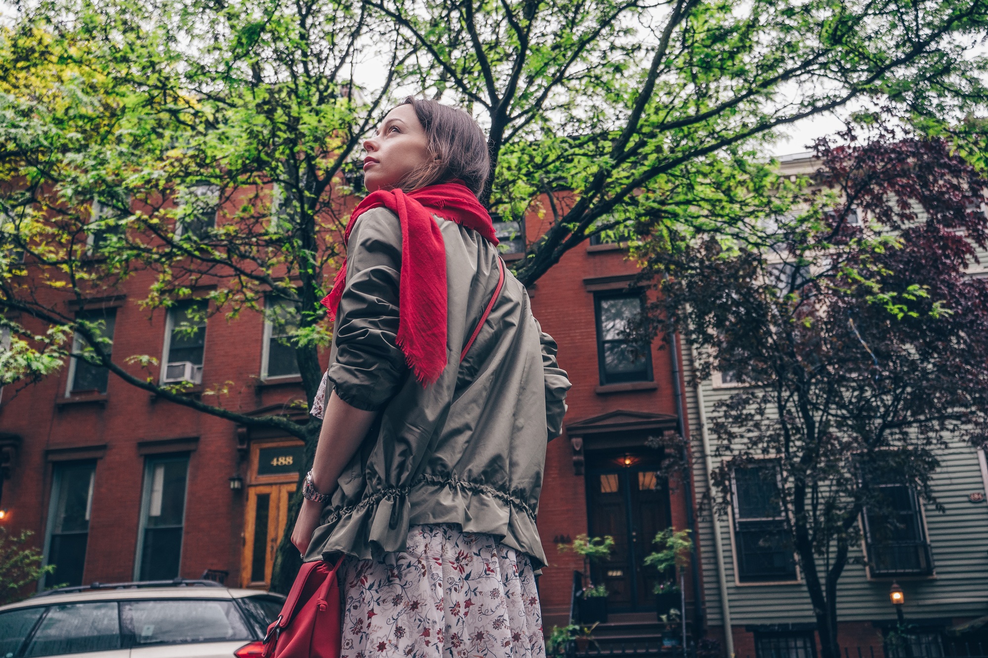 Beautiful young girl in New York